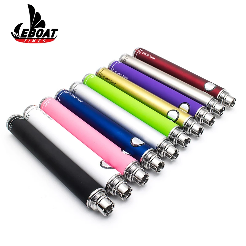 600 900 1100mah e cig starter kit Evod twist custom logo cbd pen battery kit