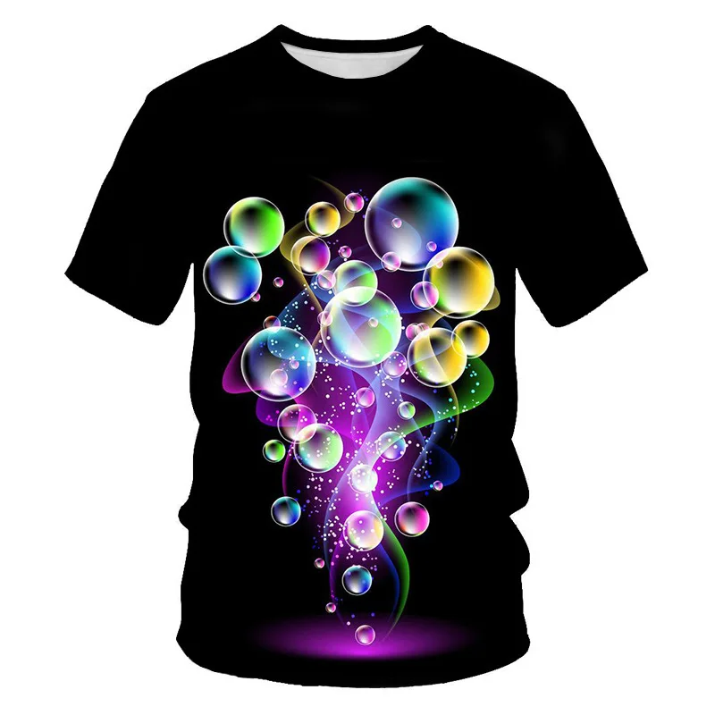 

wholesale Summer leisure sport hip hop color men's t-shirts high quality 3D printed t shirts