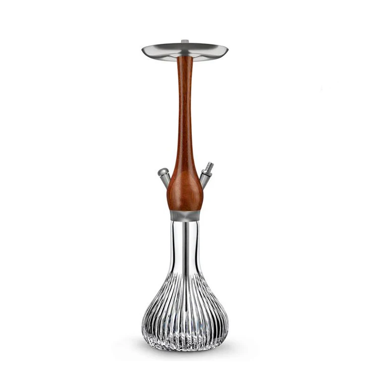 

Best Quality Wood And Stainless Steel Hookah Wookah Hookah, Silver steel