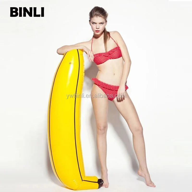 80cm Inflatable Banana Novelty Outdoor Toy Party Adult Kids Beach Blow Up Fancy 
