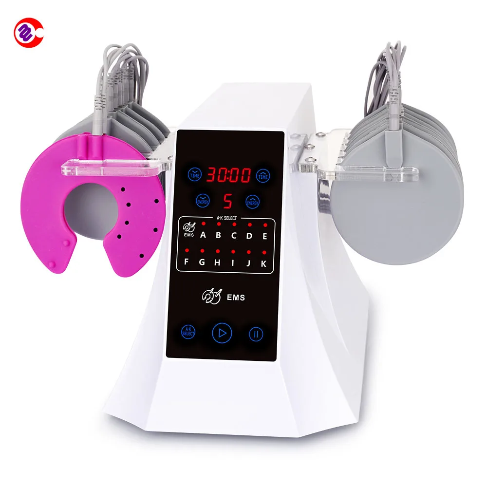 

Microcurrent Face Body Shaping Machine EMS Pads Skin Tighten Electrode Breast Stimulation Weight Loss Device