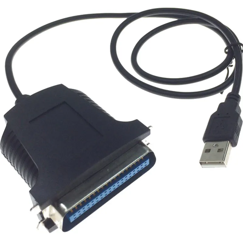 

Factory OEM 75CM USB to IEEE1284 CN36 Printer Blue Cable, Black