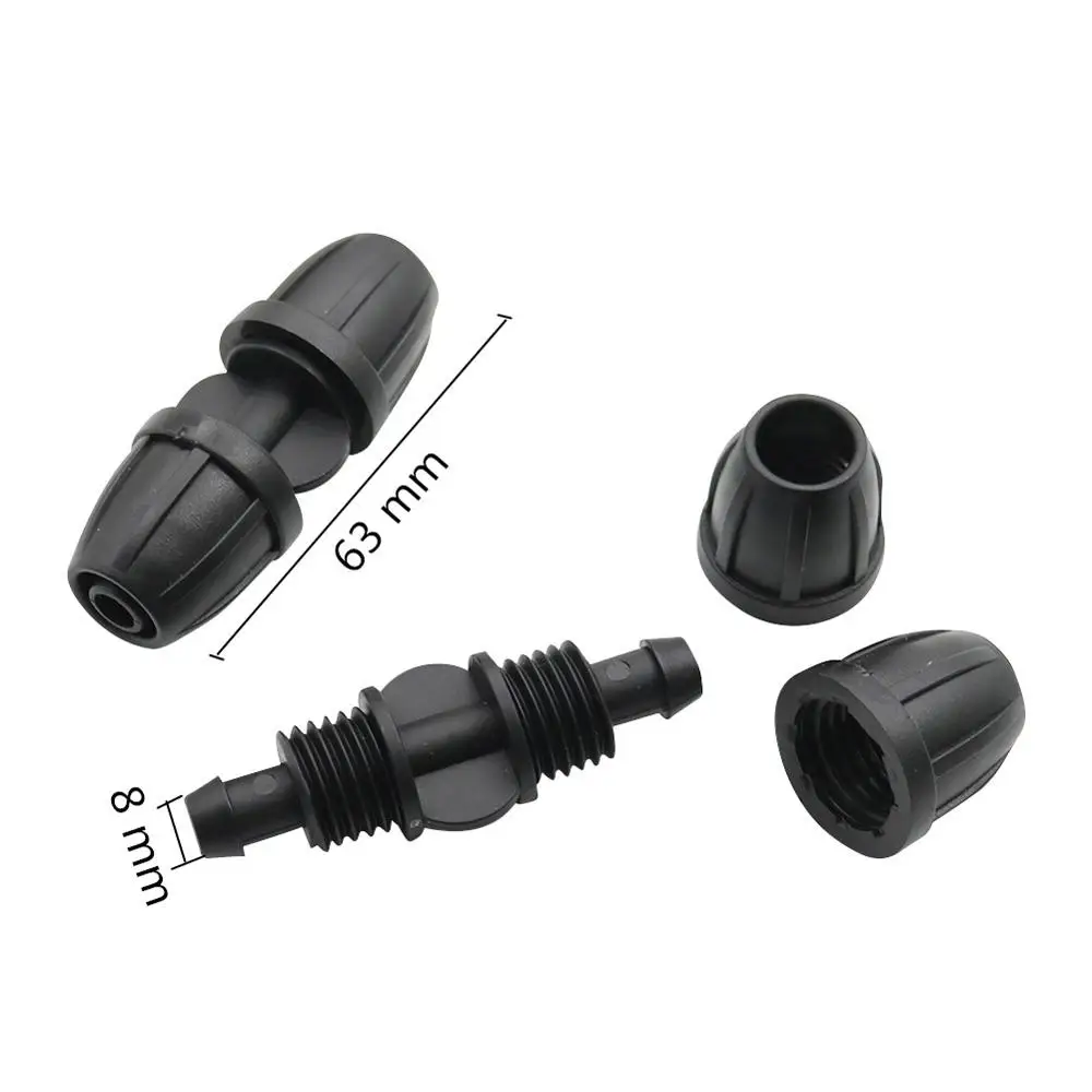 
Drip 8/11mm hose Adapter with lock nut Agricultural tools Aquarium Water connector 