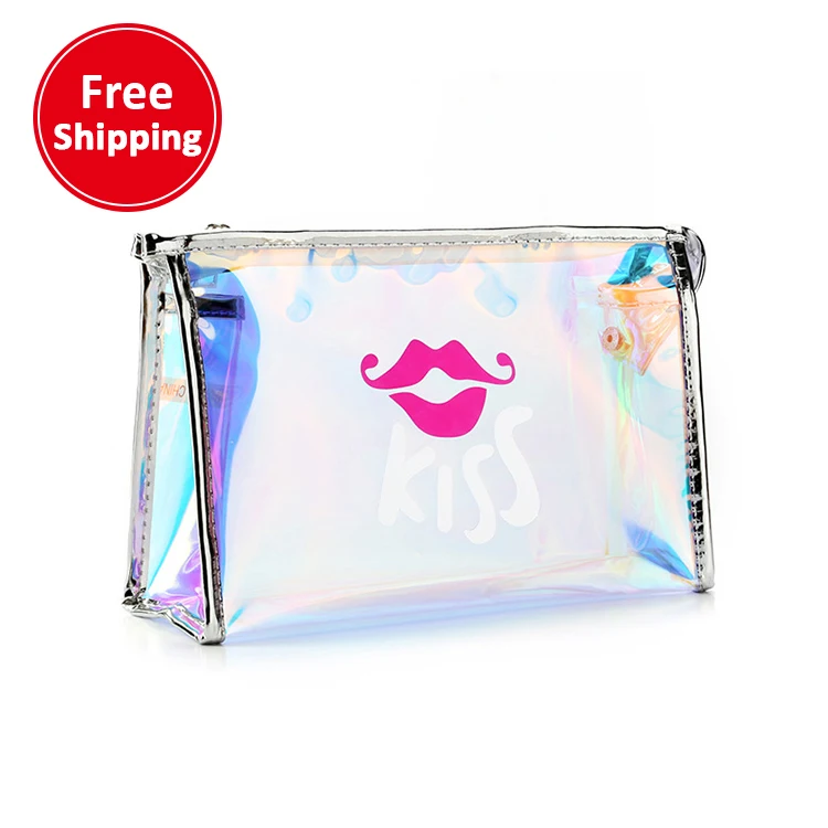 

Transparent Symphony tpu laser cosmetic bag custom LOGO handbag