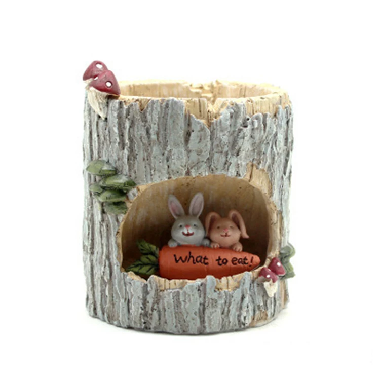 

Tree House Animals Flower Pot Succulent Desktop Cartoon Planters Home Garden Decoration Birthday Gifts Plant Pots Resin