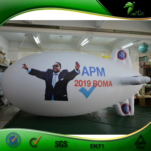Inflatable RC Zeppelin Model Airship for Outdoor Advertising