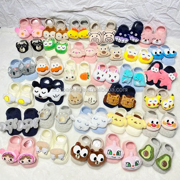 

0.75 Dollar Model YH-WZ001 Series 0-3 Years Old Good Quality Non-Slip Dispensing Baby Socks, Mix color