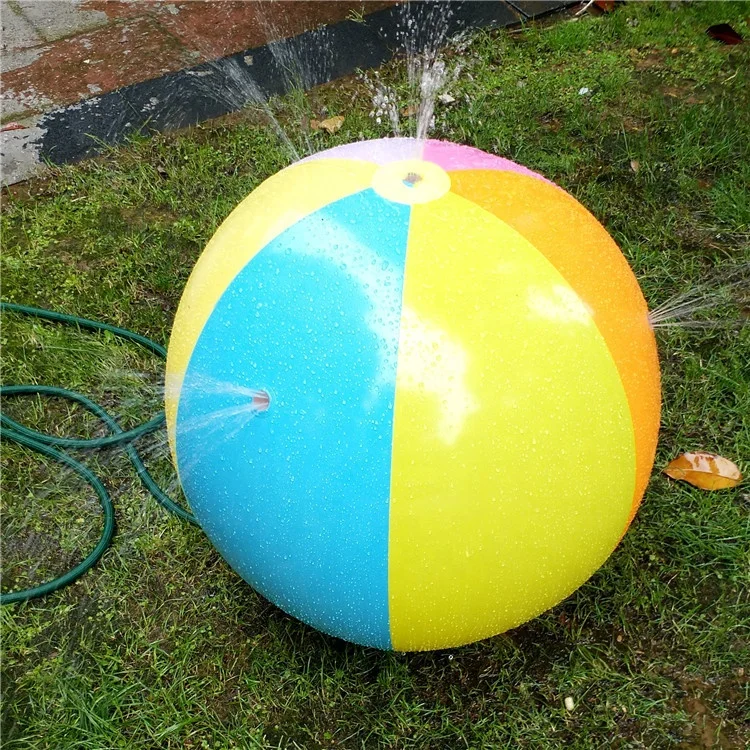 JURSTON Inflatable Water Spray Ball Outdoor Fun Toy for Hot Summer Swimming Party Beach Pool Play Children Kids Beach Ball Sprinkler 