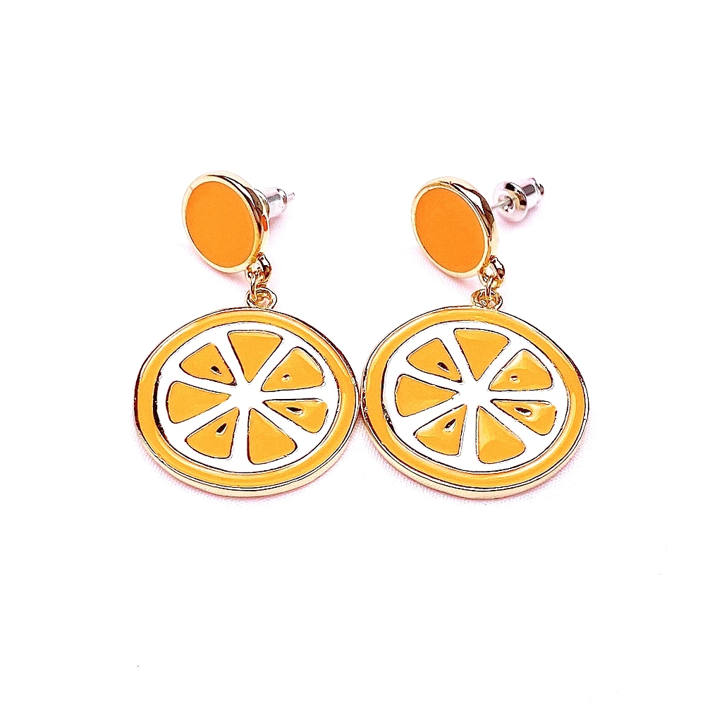 

Lemon Strawberry Earrings Cute Women Fruit Orange Earrings Jewelry