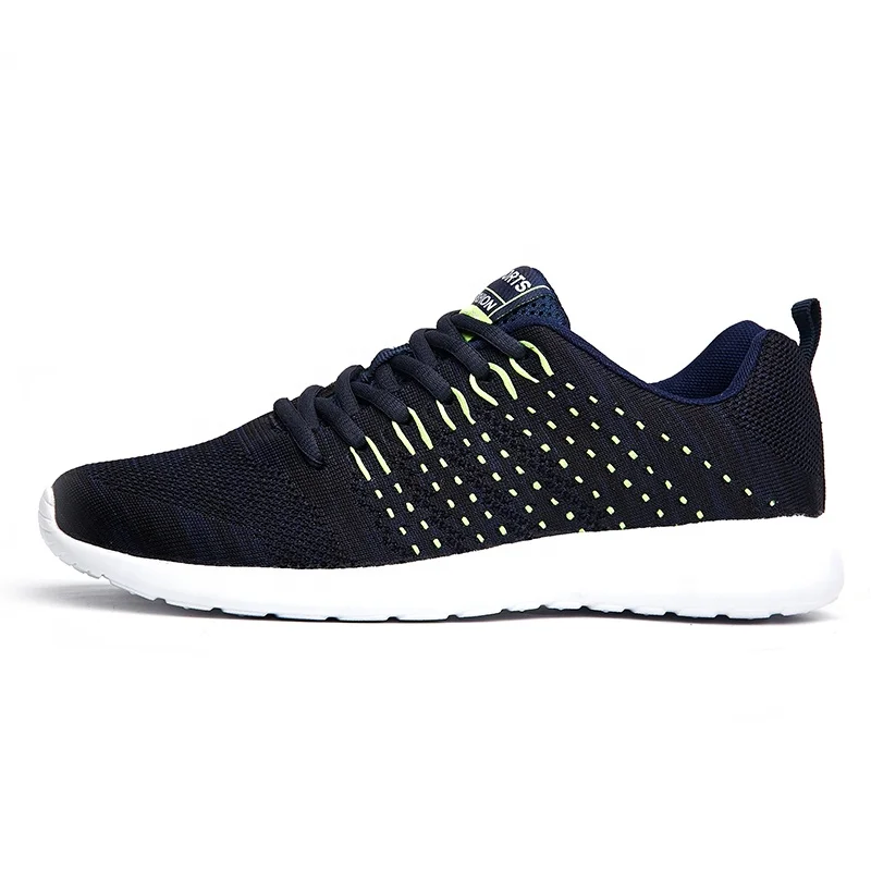 

Dark Blue Lace-up Breathable Men's Wholesale Casual Walking Running Athletic Sport Mens Shoes Sneaker for Men