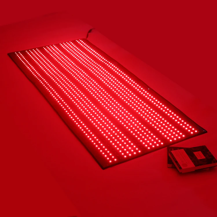 

OEM ODM super large full body wrap 660nm 635nm 850nm red light therapy mat, Black