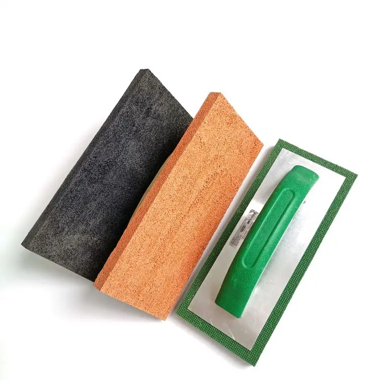 

concrete construction tools - red sponge rubber foam plastering trowel grouting float, Red/green /orange /black