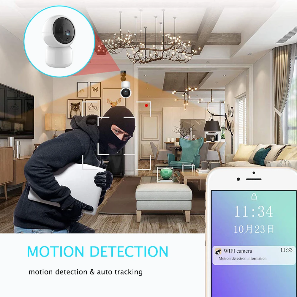 Tuya Smart Life 720p 1080p 3mp Ip Camera Wireless Wifi Camera Security