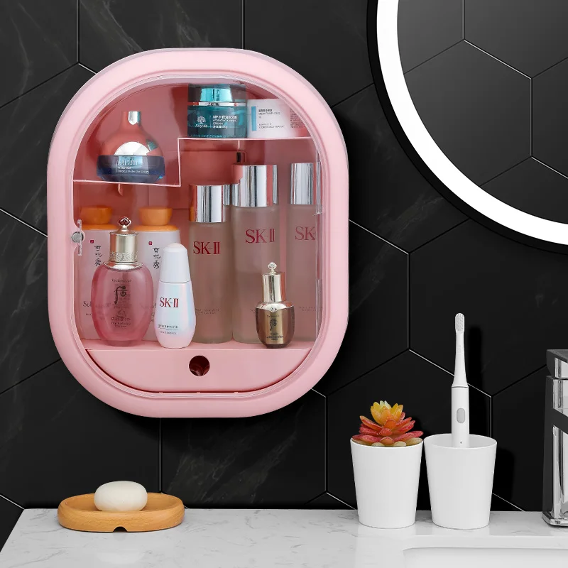 

2021 New product wall hanging makeup box organizer cosmetic box