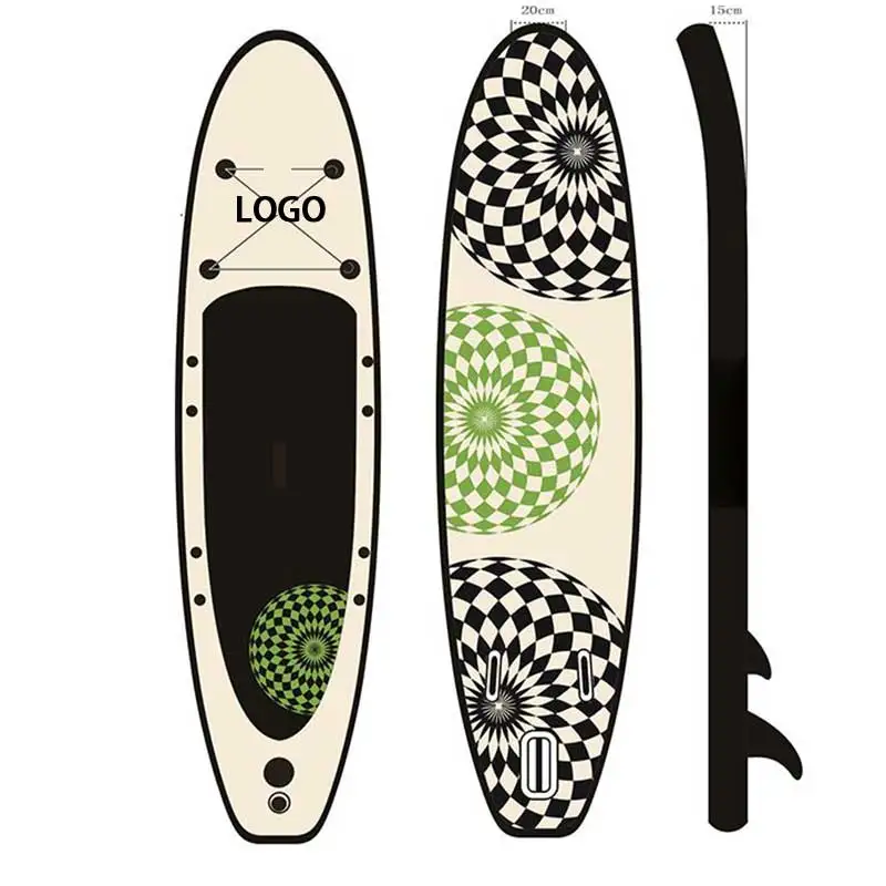 

REACH Test Report Factory manufacture inflatable oem sup board stand up paddle board all round paddleboard surfing board, Green/custom