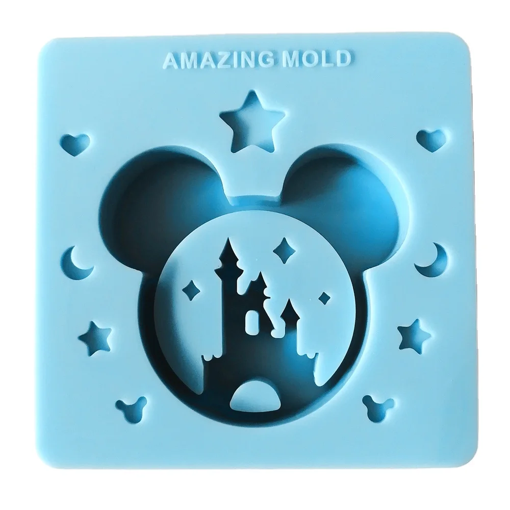 

RM501 silicone mold shaker amazing shaker resin mold high quality castle mouse shaker mold