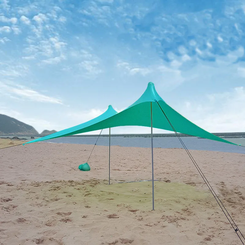 

Maideng Hot Selling UV 50 Stretch Beach Sun Shade Beach Tent, Multi -color for tent