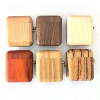 

For Apple Airpods Wooden Cover Case Nature Wood