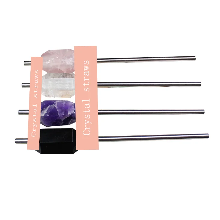 

delicate eco Friendly Reusable drinking straws stainless crystal straw, Customized