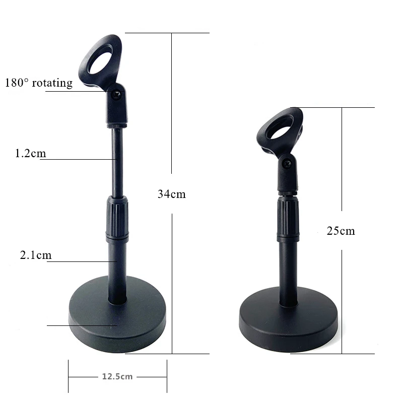 microphone stands table