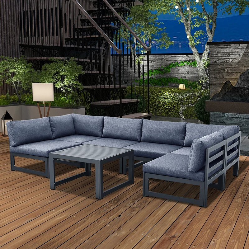 

TY-0037 USA in stock free shipping fabric aluminum alloy sofa outdoor garden furniture