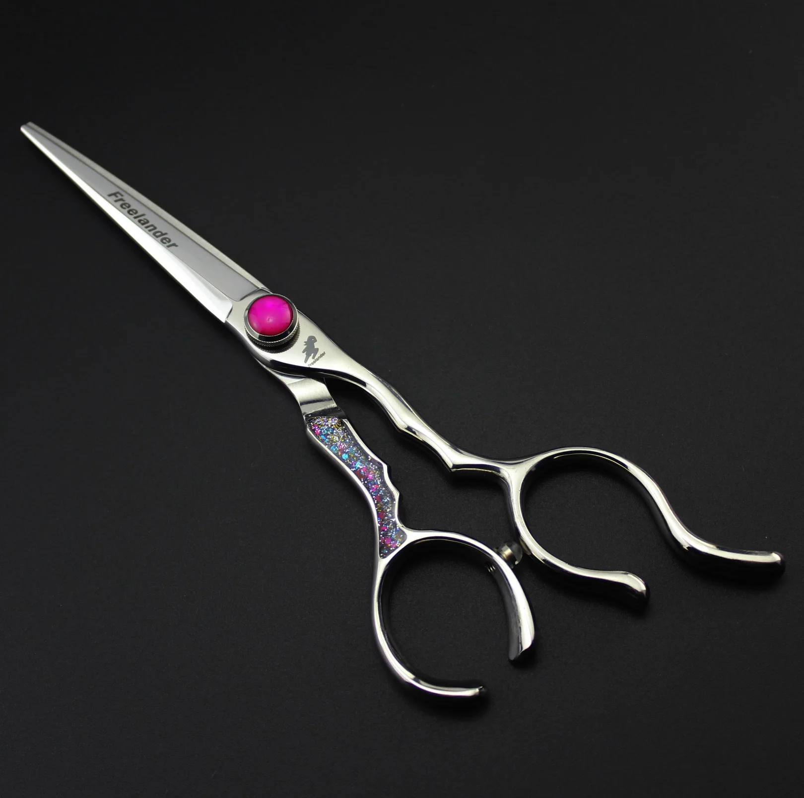 

Professional 440C 6-inch 5.5-inch notch handle hairdressing flat teeth bangs scissors