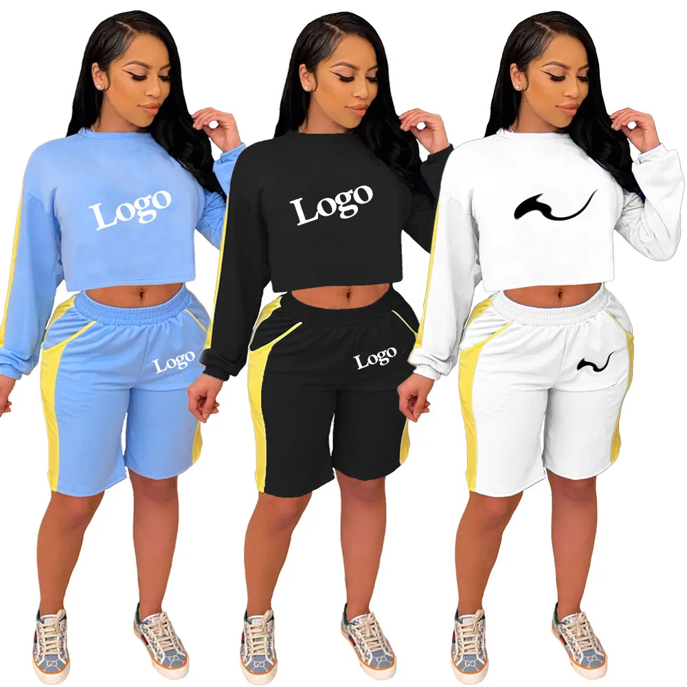 

2021 Designer clothes Casual long sleeve shirt Outfits nk t shirts Women Two Piece Pants Set sportwear