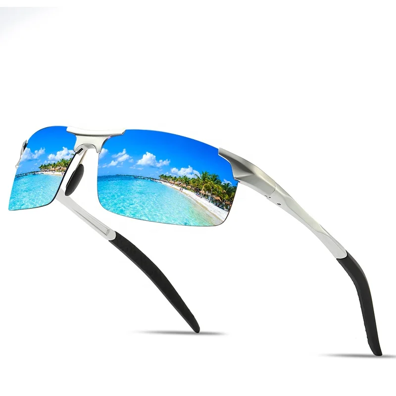 

Polarized Anti-UV Rimless Cycling Running Sports Amazon Sunglasses with Aluminum Magnesium Alloy Frames