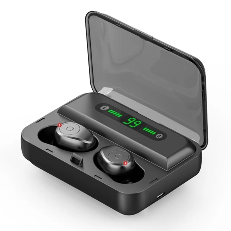 

Global Original Sources F9 TWS V5.0 Binaural Wireless Stereo B earphone Headset with Charging Case and Digital Display