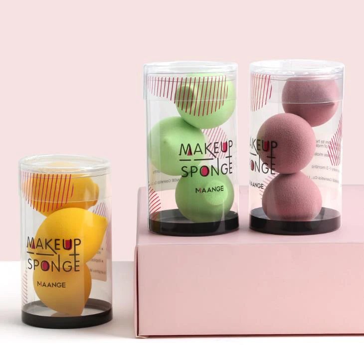 

Cheap Delicate Shape Puff Blender Gift Set 3Pcs Candy Color Box New Mini Beauty Eggs Makeup Sponge