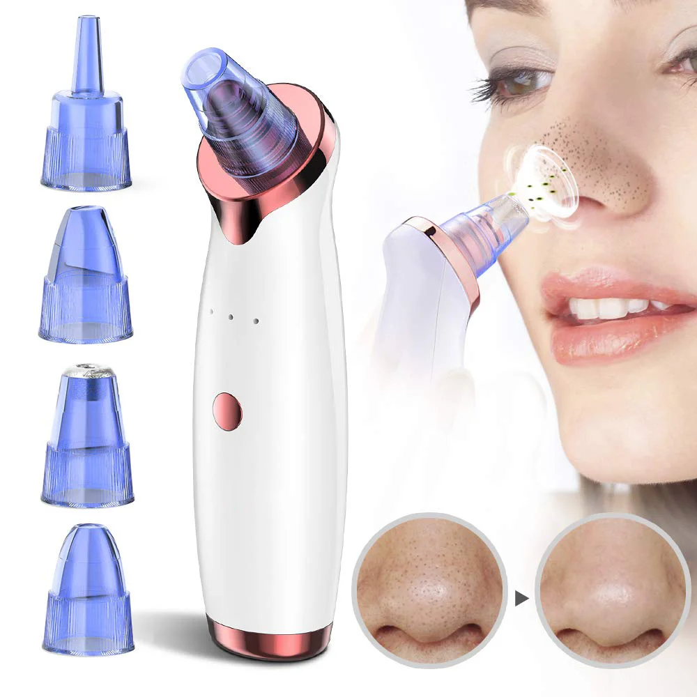 

Remove device deep cleansing nose cleaner face beauty vaccum facial blackhead remover vacuum with water, White