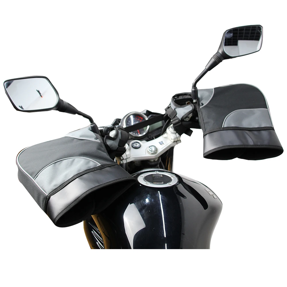 Motorcycle Handlebar Muffs - Windproof Waterproof Grip Gloves For Winter, Scooters & Bikes - View #2