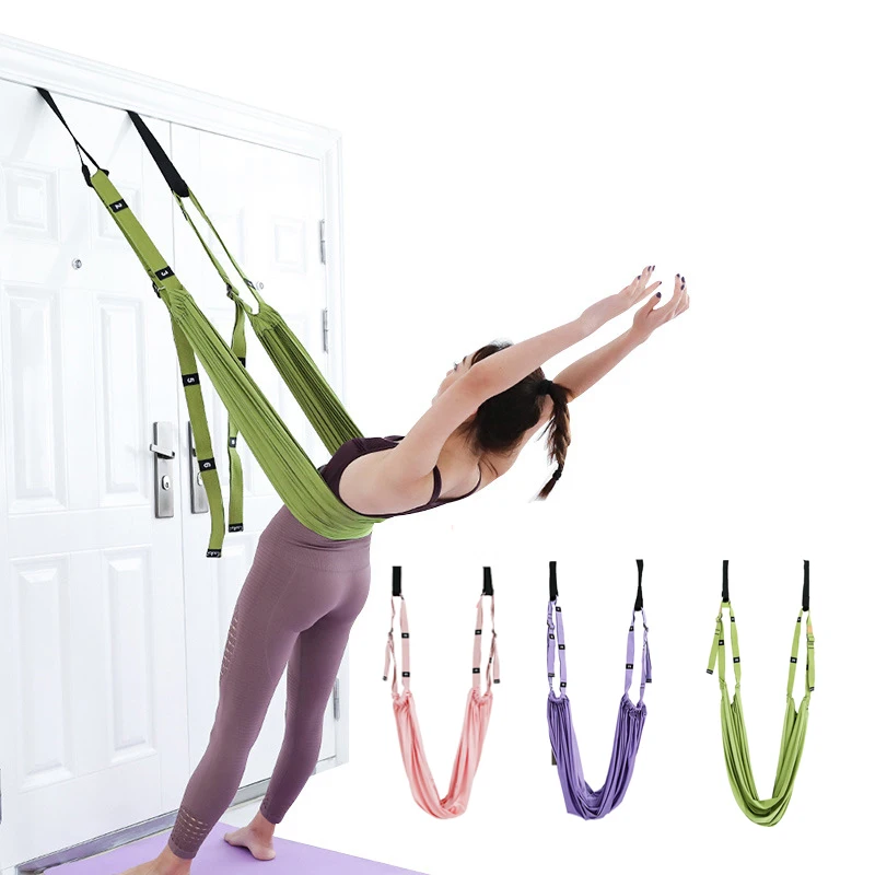 

Adjustable Aerial Strap Hammock Swing Stretching Anti-gravity Inversion Exercises Multilayer Belt Yoga Flexibility Trainer