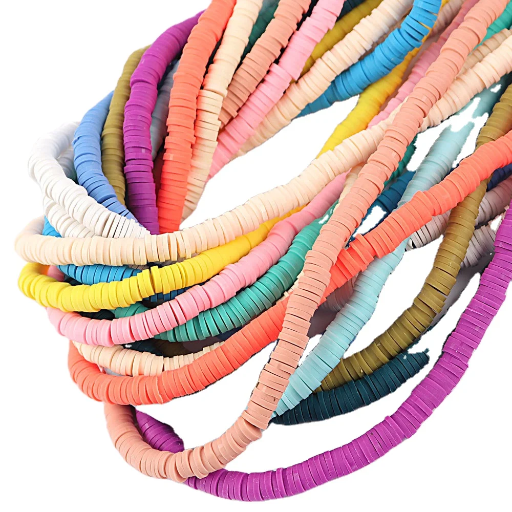 

Hobbyworker 40 Colors Round Polymer Clay Beads for Jewelry DIY Accessories