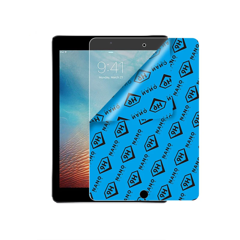 

Best Quality Screen Protector Compatible, 2019 New 2.5D 9H Nano Glass Screen Protector Film For 9.7inch Ipad 1/2/3/4/5/6/7/8, Transparent