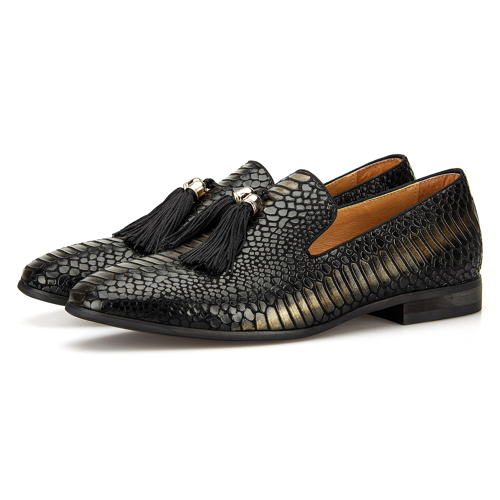 

Men Designer Wedding Loafer Shoes Non-Slip Wear Flat Leather Loafers Shoes