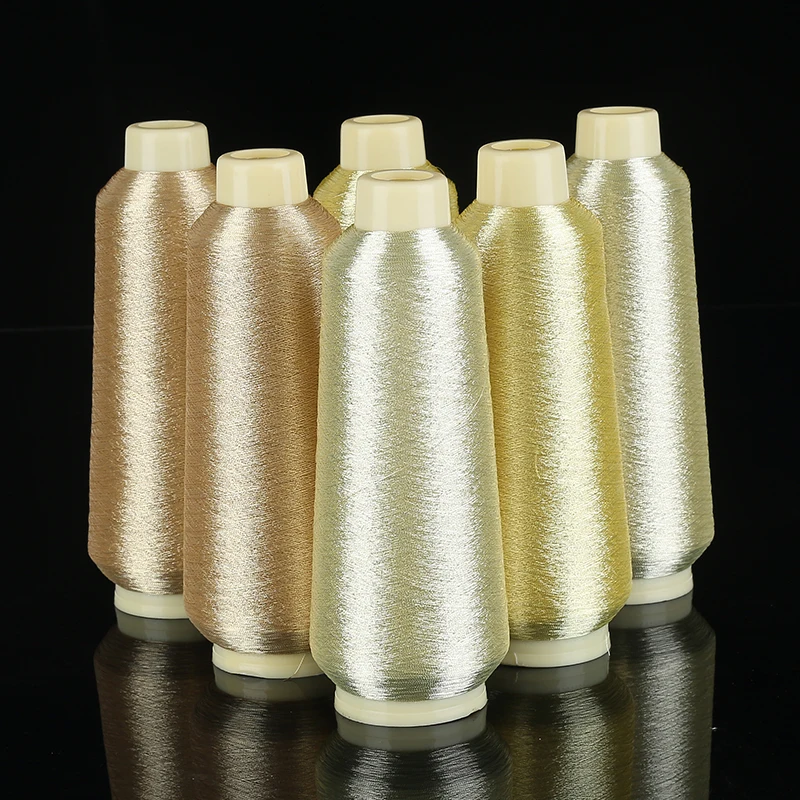 
MH Type Rayon/Polyester Composition Of Lurex yarn China Factory Wholesale Nylon Metallic Yarn 