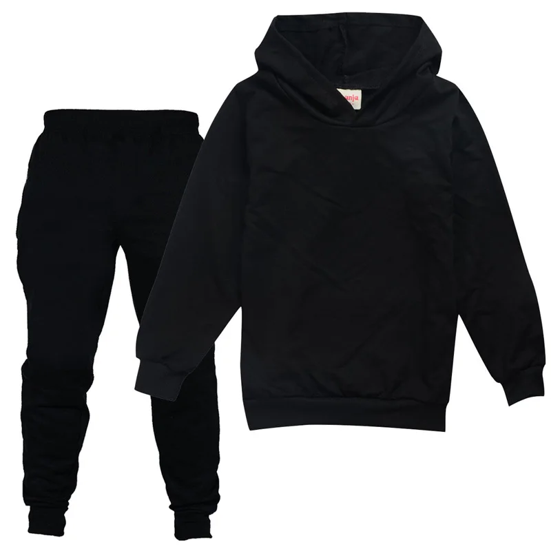 

Summer&autumn fashion quality kids clothing for teens cotton Children Cartoon boys girls joggers two piece sets