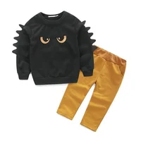 

2-7 Years Boys Autumn Clothes Monster Sets Kids Cotton 2 Piece Clothing Set