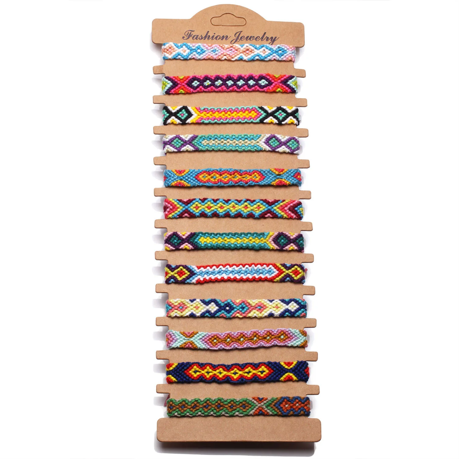 

Handmade Hot Selling Nepal Ethnic Friendship Bracelet Rainbow Rope Braided String Bracelets, As pictures