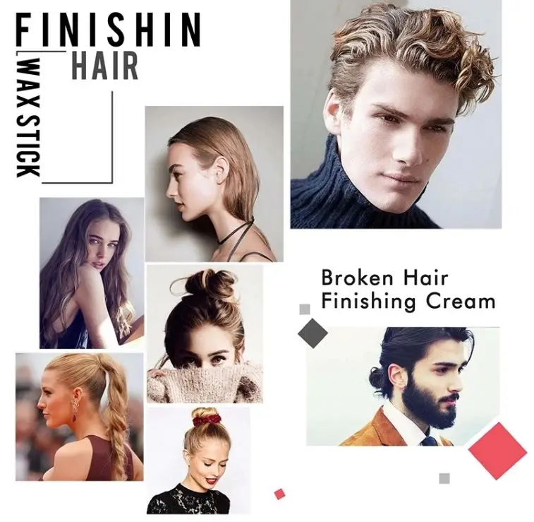
Custom Hair Styling Gel Broken Hair Finishing Stick Molding Shaping Broken Hair Cream 