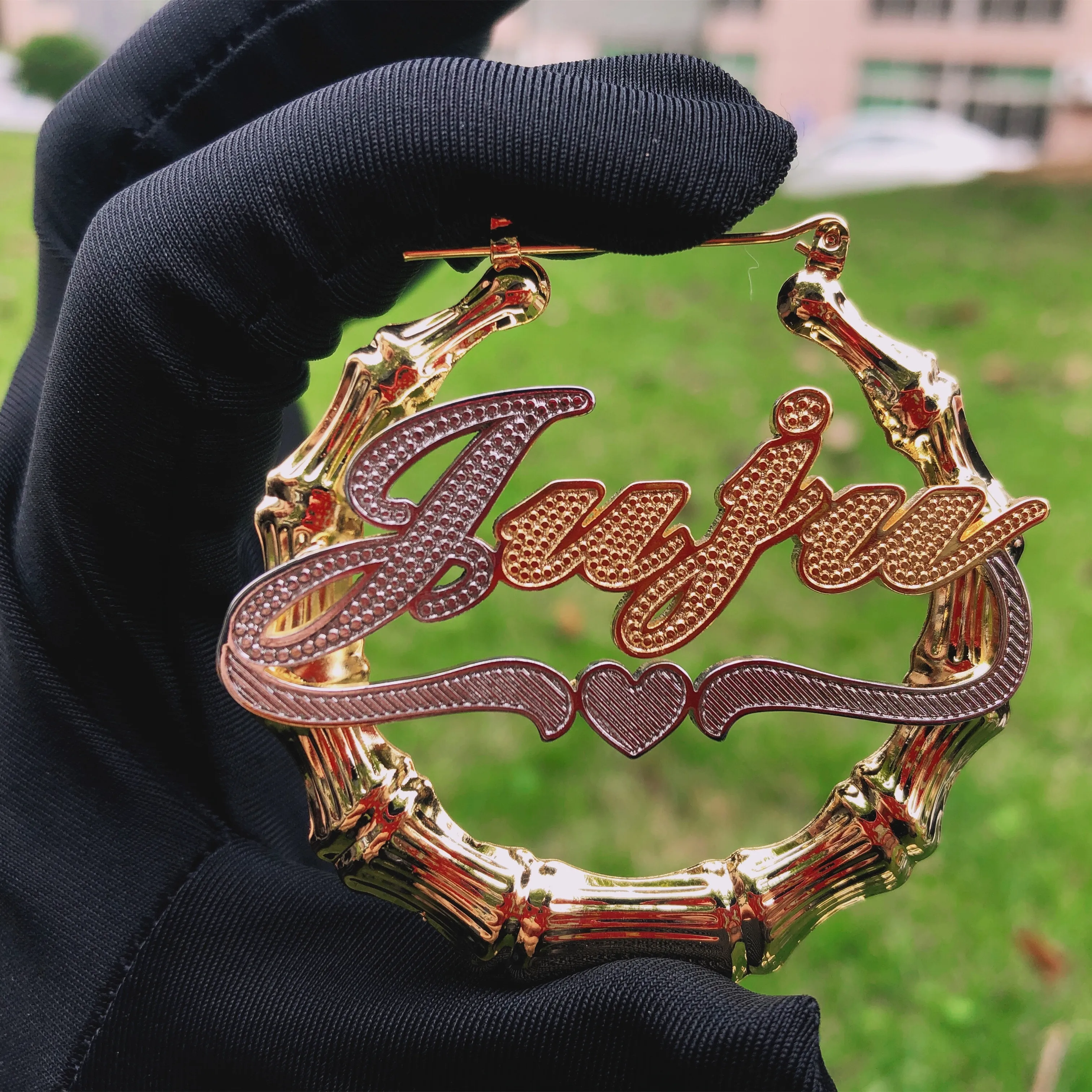 

2021 Personalized Initial Jewelry Gold Initial Disc coin custom earring, Gold, silver, rose gold