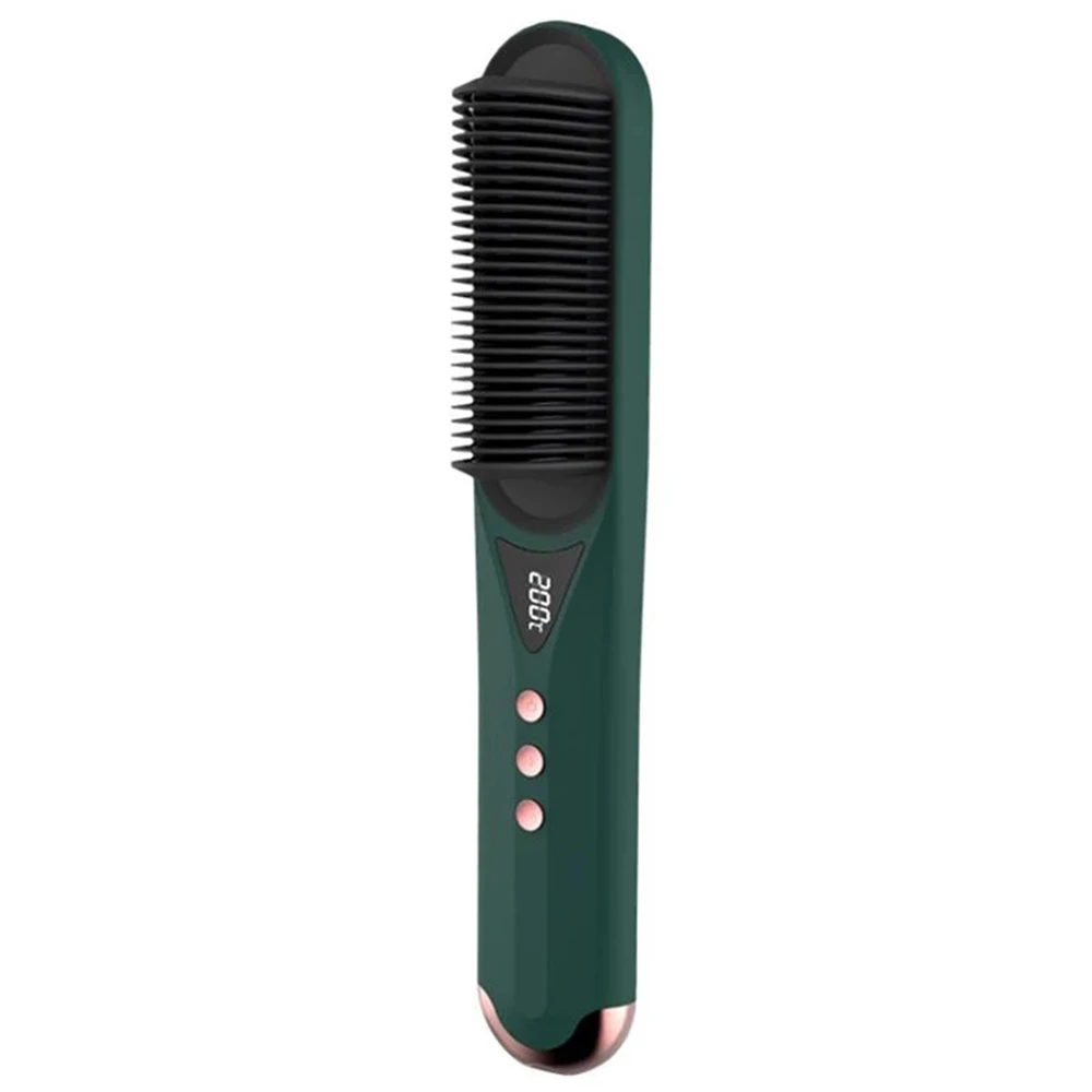 

Professional Electric Hair Straightener Brush Comb Quickly Heated Styling Tools