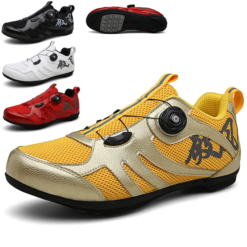

Mountain Road Buckle Cycling Shoes Mesh Breathable Low-top Bicycle Shoes, As picture