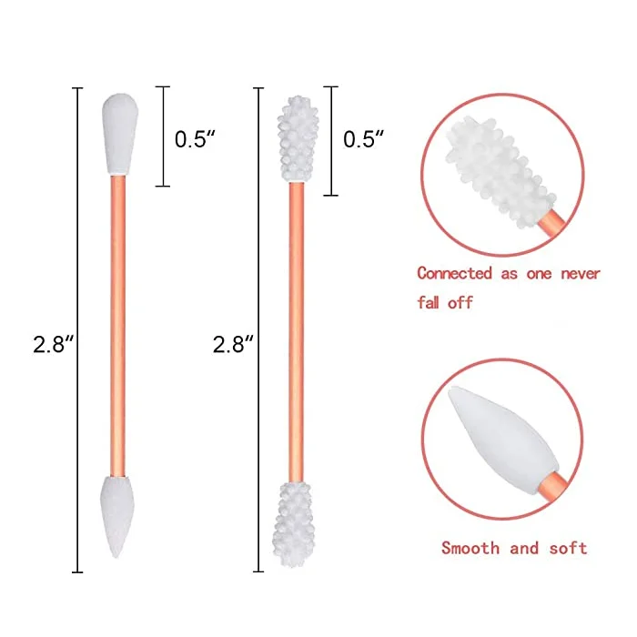 Amazon Reusable Silicone Ear Cleaning Cotton Buds Ear Swab Make Up Swab