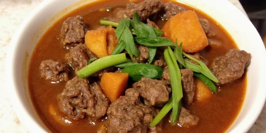 Vietnamese Bo Kho Beef Stew in a pot