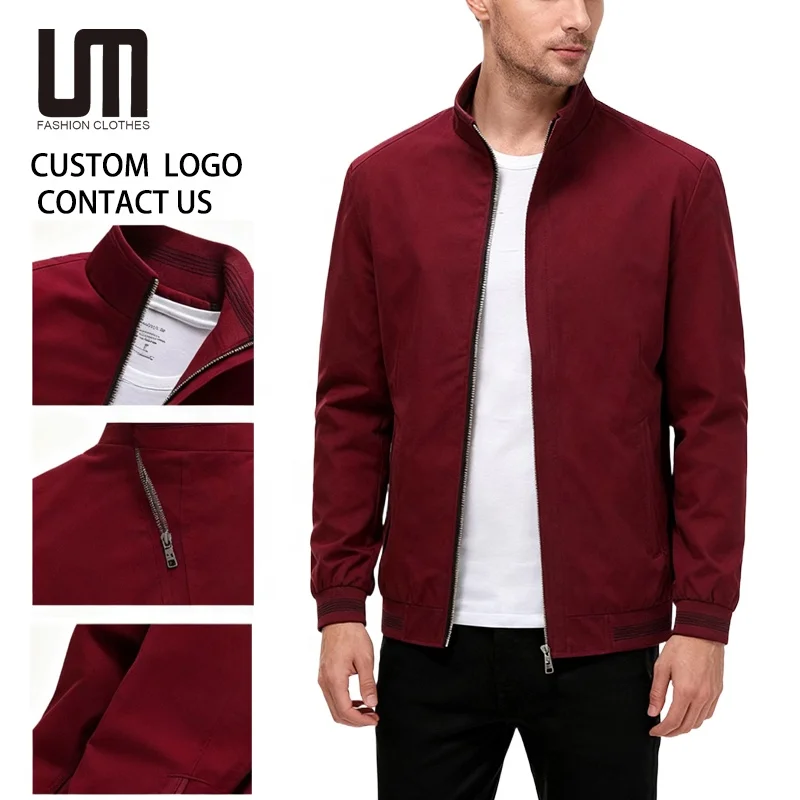 Custom Your Brand Wholesale Autumn Winter Men Coats Hot Selling Casual Stand Windproof Thick Warm Fleece Jacket Plus Size Cotton