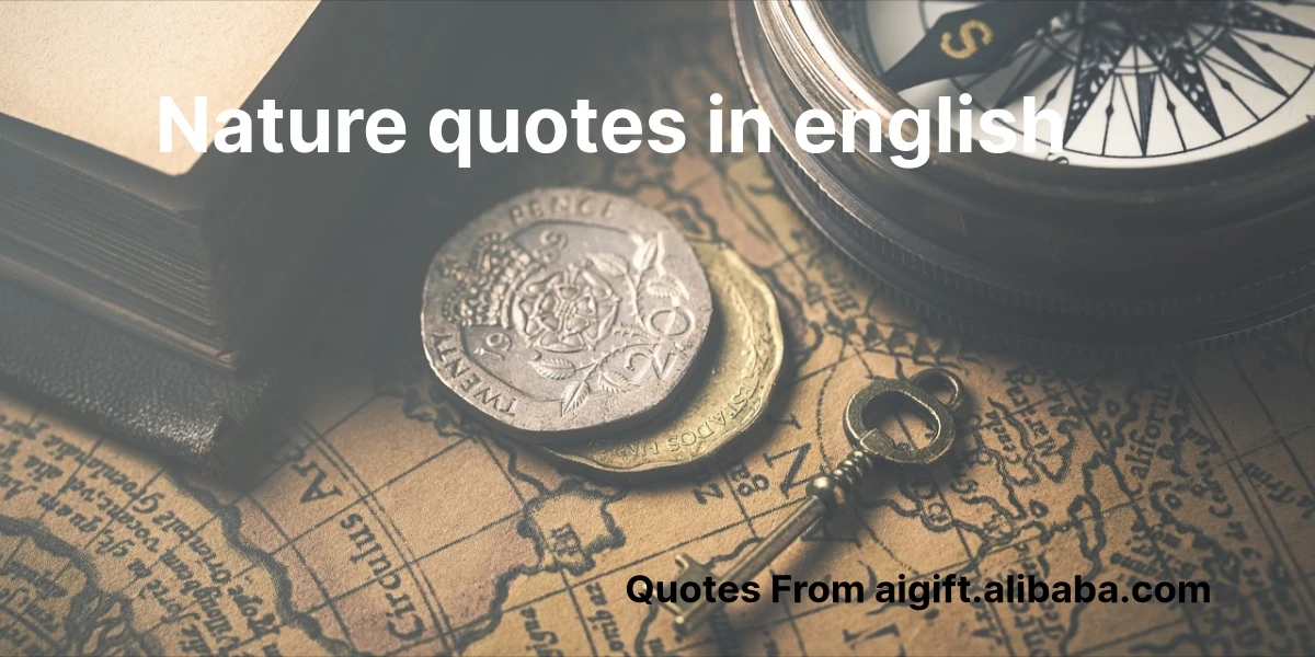 nature quotes in english