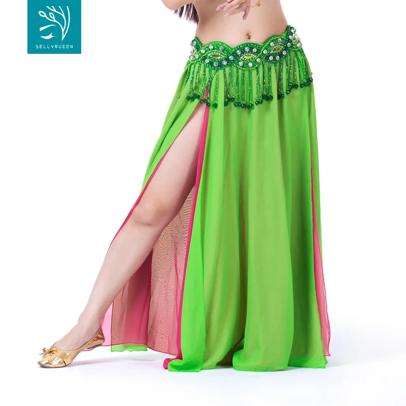 
Chiffon double colors belly dance skirt BellyQueen 