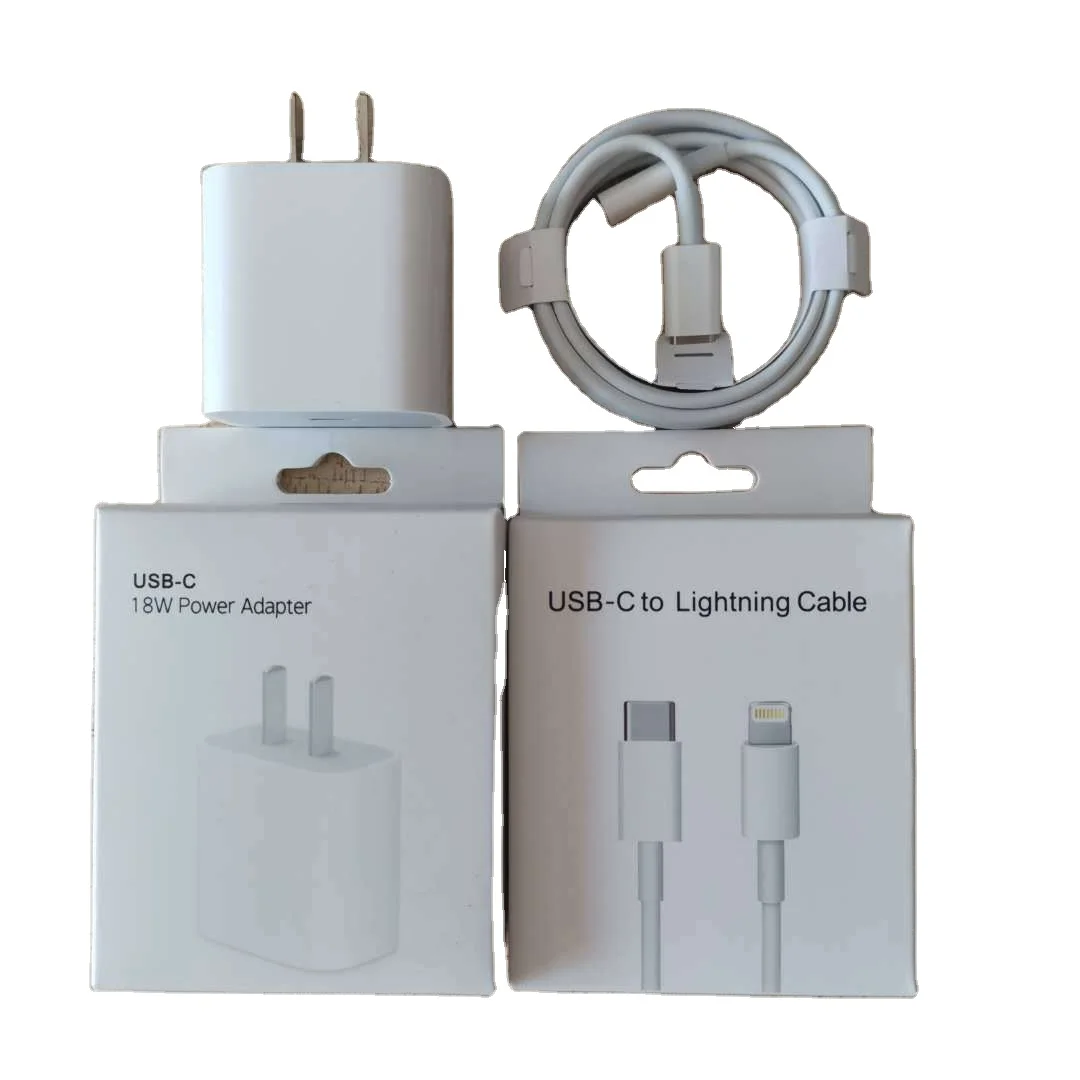 

High Qua18w charger USB C power adapter forlity Travel Adapter QC 3.0 Fast Charger PD 18W 36W with USB Type C Cable and Package, Black white